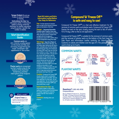 Compound W Freeze Off Wart Remover Perspective: back