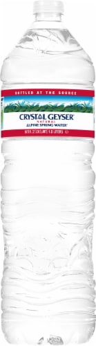 Crystal Geyser Alpine Spring Bottled Water Perspective: back