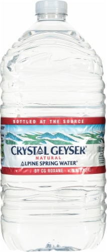 Crystal Geyser Alpine Spring Gallon Water Perspective: back