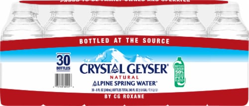 Crystal Geyer® Natrual Alpine Spring Water® Perspective: back