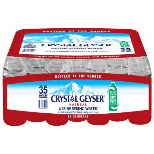 Crystal Geyser® Natural Alpine Spring Bottled Water Perspective: back