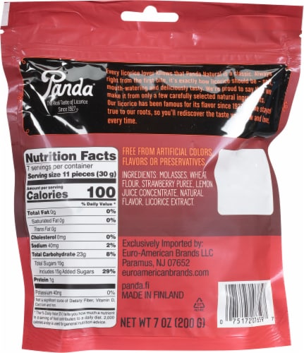 Panda® Strawberry Licorice Perspective: back