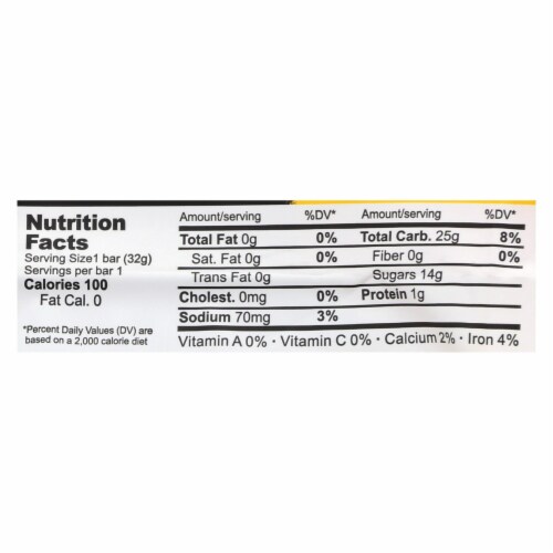 Panda Licorice Bars - Natural - Case of 36 - 1.125 oz Perspective: back