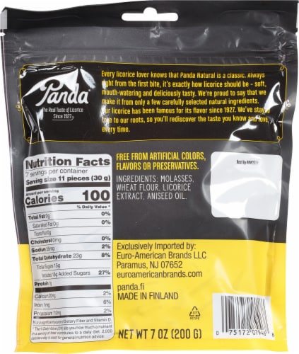 Panda® Soft Black Licorice Perspective: back