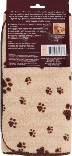 Schroeder & Tremayne Pet Bowl Mat Perspective: back