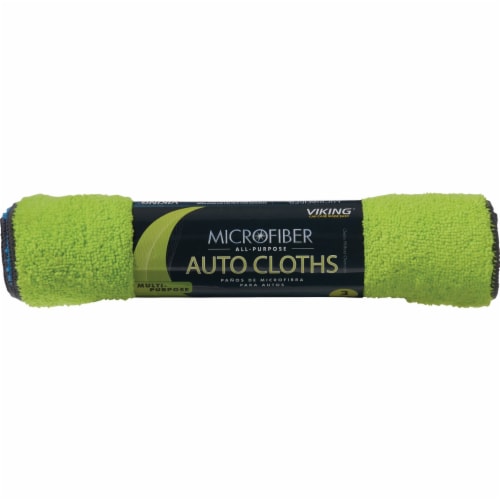 Viking 12 In. x 16 In. Microfiber Multipurpose Auto Cleaning Cloth (3-Pack) Perspective: back