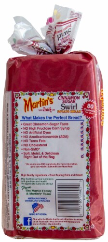Martin's Cinnamon Sugar Swirl Potato Bread Perspective: back