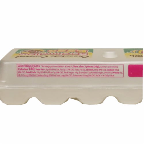 Zachary Chocolate Covered Marshmallow Eggs Easter Candy Perspective: back