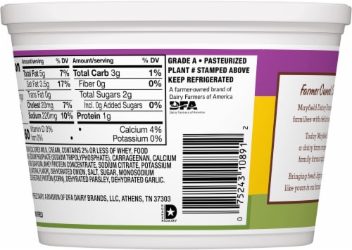 Mayfield Dairy Farms® French Onion Dip Perspective: back