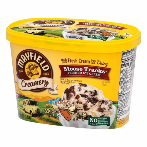 Mayfield Creamery® Moose Tracks® Ice Cream Tub Perspective: back