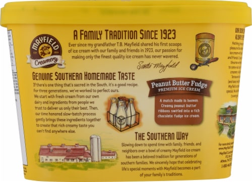 Mayfield™ Peanut Butter Fudge Ice Cream Perspective: back