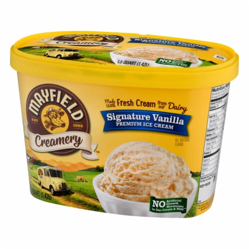 Mayfield Creamery® Signature Vanilla Ice Cream Tub Perspective: back