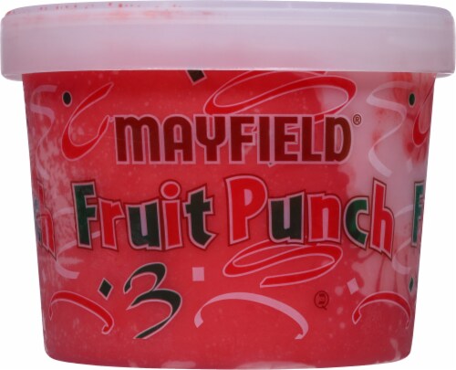 Mayfield Red Frozen Fruit Punch Sherbet Perspective: back