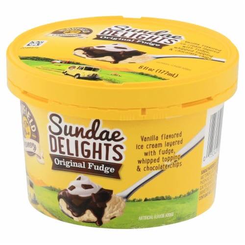 Mayfield Creamery Sundae Delights Original Fudge Ice Cream Perspective: back