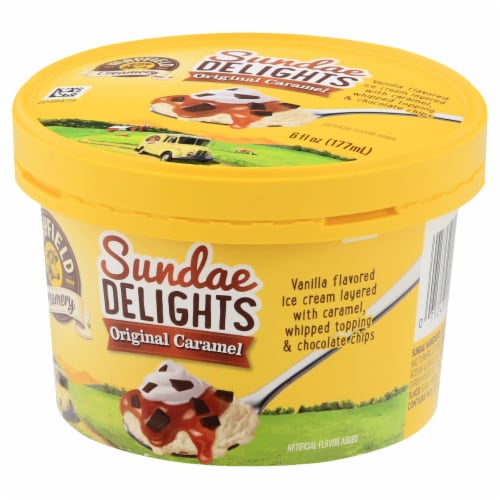 Mayfield Creamery Sundae Delights Original Caramel Ice Cream Perspective: back