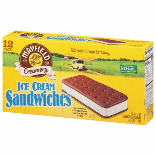 Mayfield Creamery Ice Cream Sandwiches Perspective: back