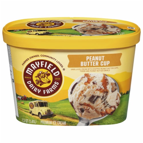 Mayfield Dairy Farms Premium Peanut Butter Cup Ice Cream Perspective: back