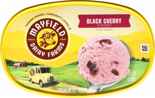 Mayfield Dairy Farms Premium Black Cherry Flavored Ice Cream Perspective: back