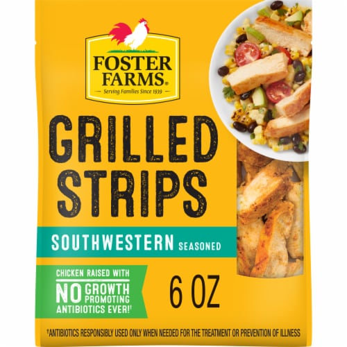 Foster Farms Boneless & Skinless Grilled Strips Southwestern Seasoned Grilled Strips Perspective: back