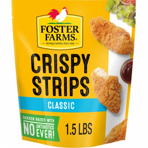 Foster Farms Classic Crispy Chicken Strips, 24 Oz Perspective: back