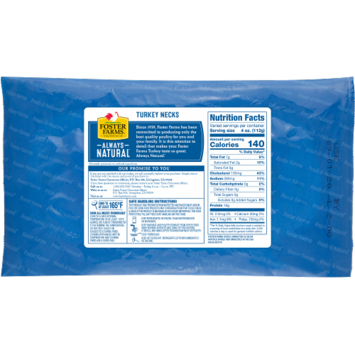 Foster Farms® All Natural Turkey Necks Perspective: back