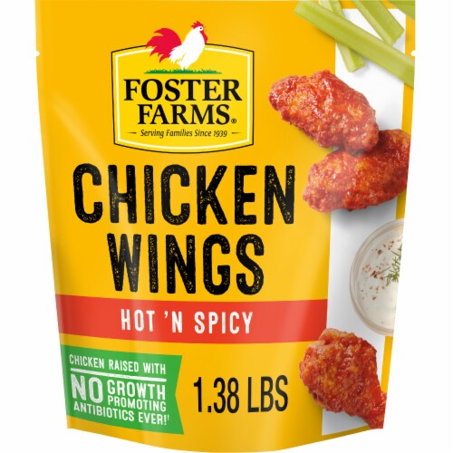 Foster Farms Hot 'N Spicy Chicken Wings Perspective: back