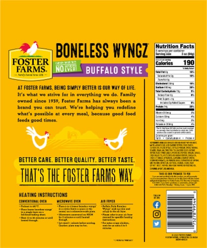 Foster Farms® Buffalo Style Chicken Breast Bites Perspective: back