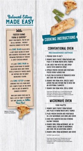Foster Farms® Farm & Garden™ Sheet Pan Roasts Parmesan Garlic Chicken Perspective: back