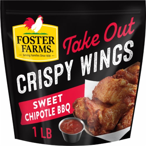 Foster Farms® Sweet Chipotle BBQ Take Out Frozen Crispy Wings Perspective: back