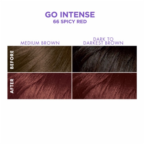 Dark and Lovely Go Intense Permanent Hair Color for Dark Hair 66 Spicy Red Perspective: back