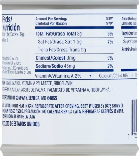 Sunshine® Sweetened Condensed Filled Milk Perspective: back