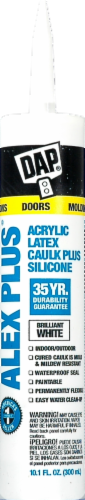 DAP ALEX PLUS® Acrylic Latex Caulk Plus Silicone - Brilliant White Perspective: back