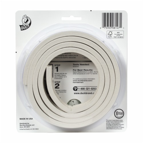 Duck® Extra Large Heavy Duty Weatherstrip Seal Perspective: back