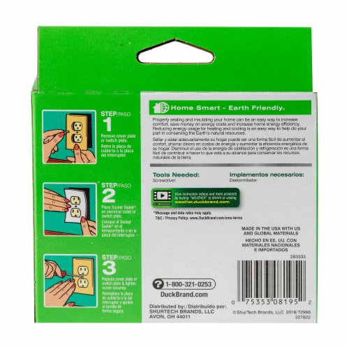 Duck® Socket Sealers Insulating Seal Perspective: back