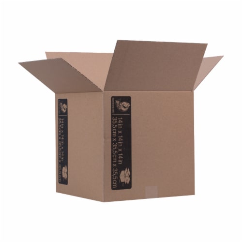 Duck® Moving and Storage Box - Brown Perspective: back