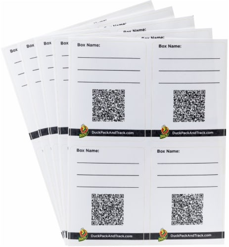 Duck® Pack and Track™ Shipping Labels - White Perspective: back