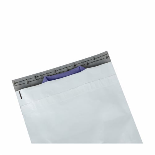 Duck® Poly Flexible Mailers - White Perspective: back