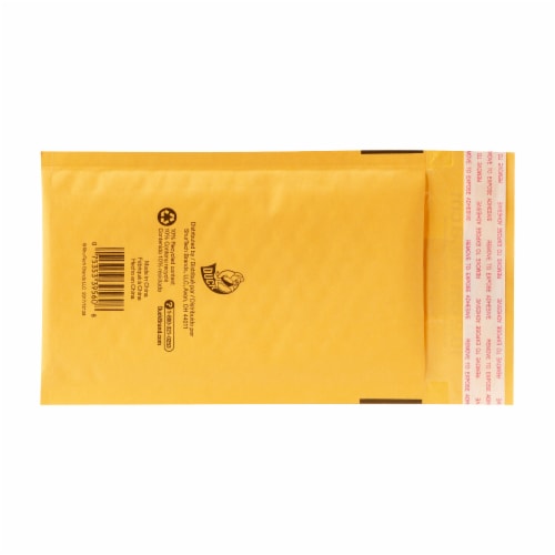Duck Kraft Bubble Mailer Envelope - Yellow Perspective: back