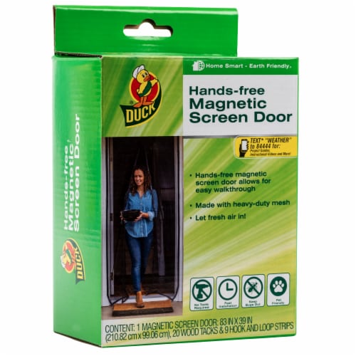 Duck® Hands-Free Magnetic Screen Door Perspective: back