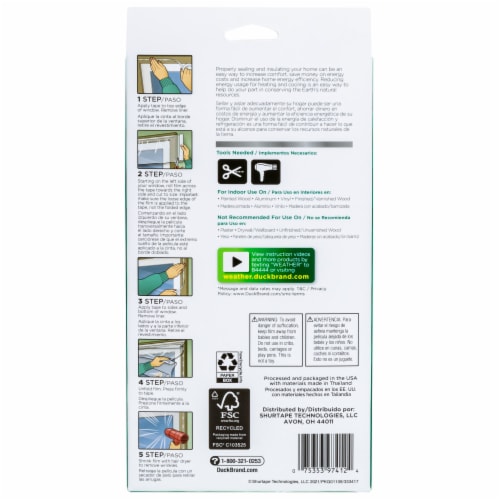 Duck® Rolled Window Kit Perspective: back
