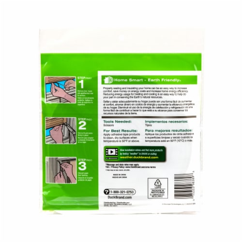 Duck® Storm Door & Window Replacement Weatherstrip Seal Perspective: back