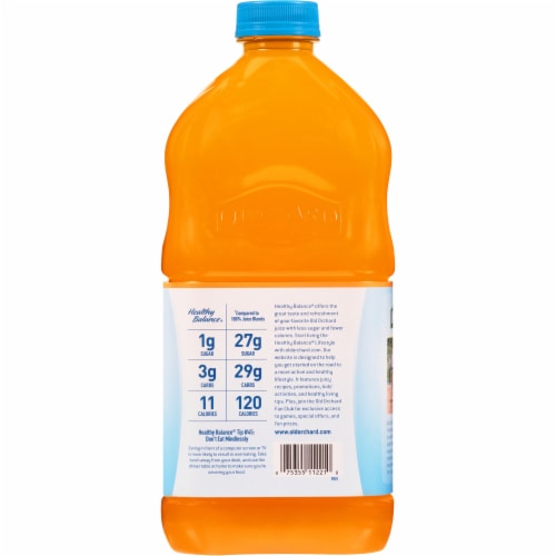 Old Orchard® Healthy Balance® Diet Peach Mango Reduced Sugar Juice Cocktail Blend Perspective: back