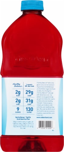 Old Orchard Healthy Balance Diet Cherry Reduced Sugar Juice Cocktail Blend Perspective: back