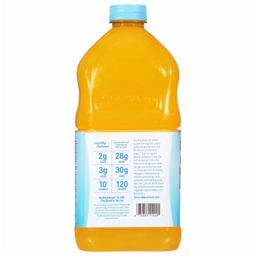 Old Orchard Healthy Balance Reduced Sugar Pineapple Orange Juice Cocktail Perspective: back