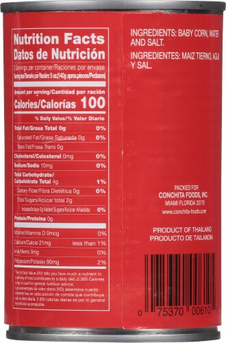 Conchita® Whole Baby Corn Perspective: back