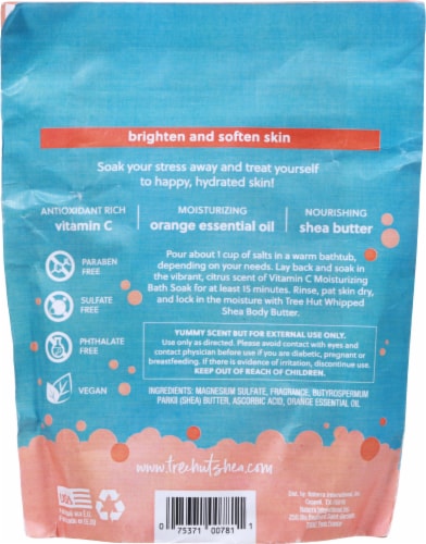 Tree Hut Moisturizing Bath Soak with Vitamin C Perspective: back