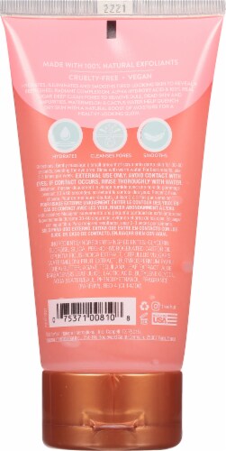 Tree Hut Watermelon and Cactus Water Face Scrub Perspective: back