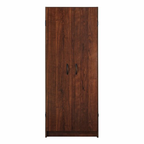 Pantry cabinet dark brown deals