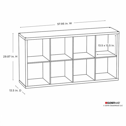 8 cube bookcase white discount