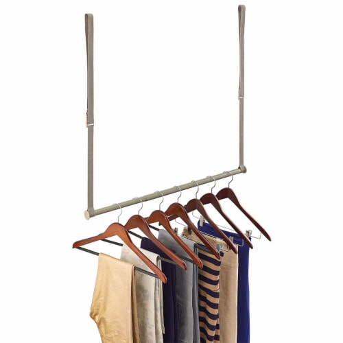 Closetmaid Adjustable Height Double Hang Closet Organizing Storage Rod Nickel 1 Piece Foods Co